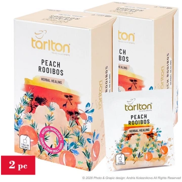 Augu zāļu tēja Persiks Rooibos, paciņās (folija ko