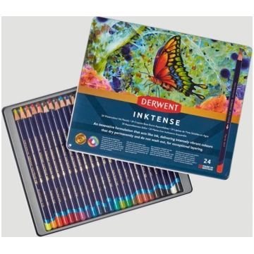 Set Matite Colorate Derwent Inktense, matite acque