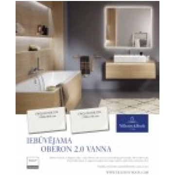 Oberon 2.0 Duo vanna 1700x750 mm, ar kājām un sifo