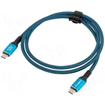 Cable | USB 4.0 | USB C plug,both sides | nickel p