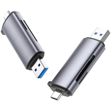 Ugreen 50706 karšu lasītājs USB/Micro-USB Sudrabs