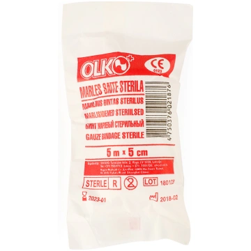 OLKO marles saite sterila 5mx5cm
