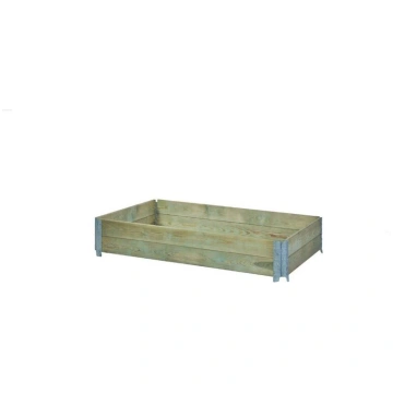 Paaugstināta koka dārza puķu kaste Sobex, 120x80x2