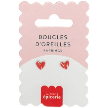Porcelāna auskari Heart La Petite Épicerie