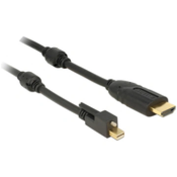 DeLOCK 83731 3m Mini DisplayPort HDMI black Videok