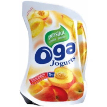Jogurts OGA persiku 1,8% 1kg Baltais