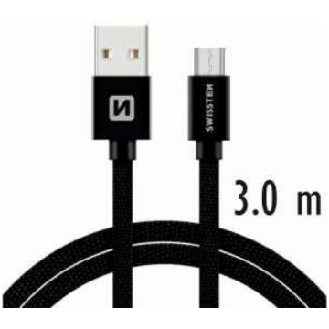 SWISSTEN Textile Quick Charge Universāls Micro USB