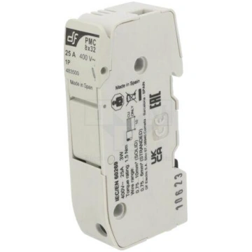 Fuse holder | 8x32mm | for DIN rail mounting | 25A