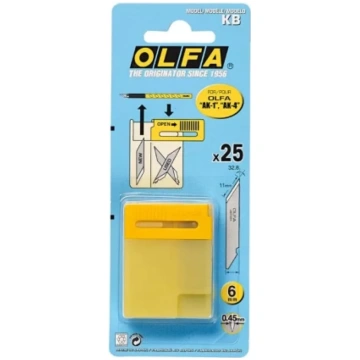 Naža asmeņi KB, 25 gab/iep, OLFA