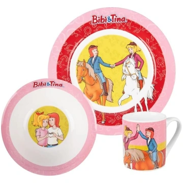 Bibi & Tina Brokastu komplekts - bērnu trauku komp