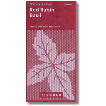 Garšaugu sēklas Baziliks, Basil Red Rubin, sēklu p