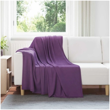 Pleds violeta 170 x 130 cm flīss