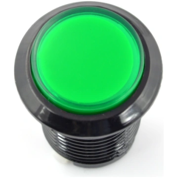 Arcade Push Button 3.3cm - Green with Lightning OE