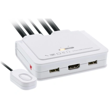 InLine InLine® KVM Switch, 2-port, USB-C + HDMI to