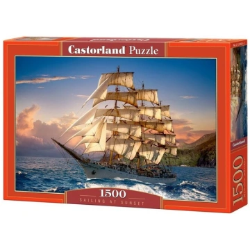 Puzle Puzzle Castorland Sailing at Sunset, 1500 de