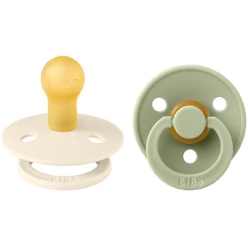 Knupītis Bibs Colour, 18 mēn., krēmkrāsa/zaļa krās