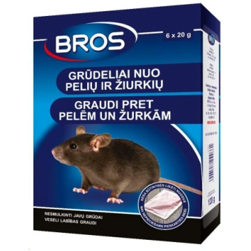 BROS graudi pret pelēm un žurkām 120 g OLD