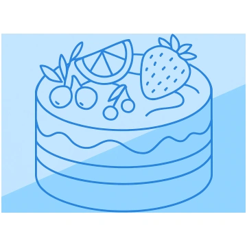 Medus torte ar augļiem