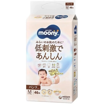 Japāņu autiņbiksītes-biksītes Moony Natural M, 5-1