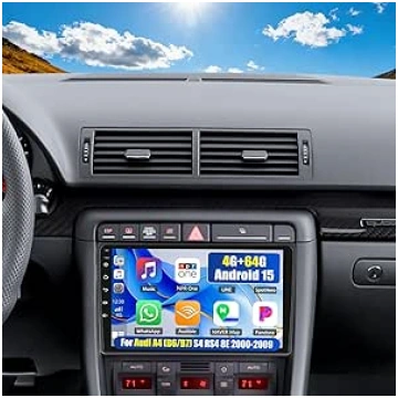 OiLiehu 4G+64G Android 15 Autoradio für Audi A4 (B