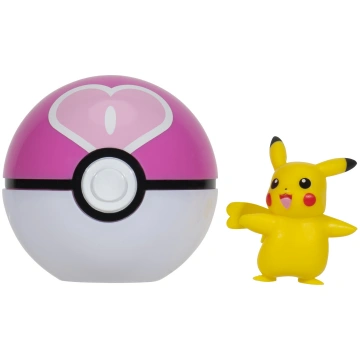 Pokemon - Clip N Go Female Pikachu w. Love Ball (P