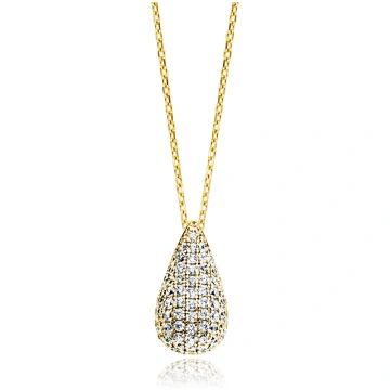 Julie Julsen necklace with pendant CRYSTAL DROP si