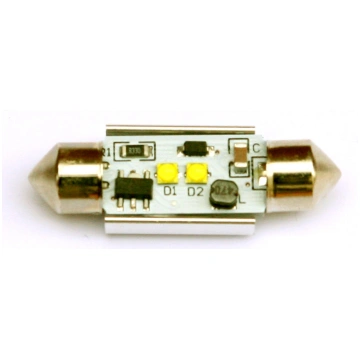 LED lampa 2d CREE, C5W, 36mm, balta