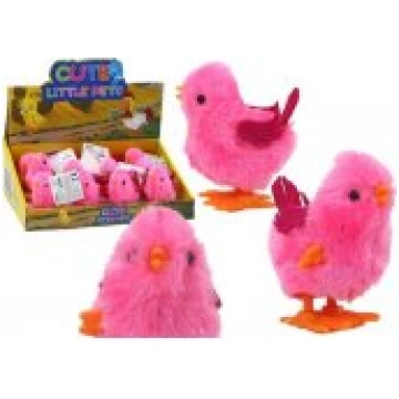 LEAN Toys Jumping Chicken Toy Wind-Up Figurine Pin