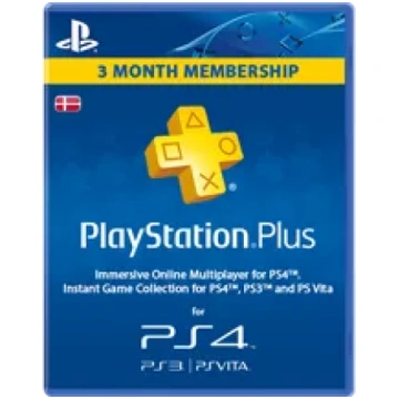 Dānijas PSN Plus 3 Mēnešu Abonements Sony