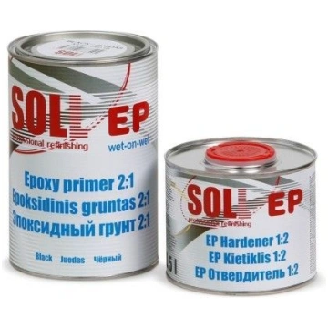 SOLL Epoksīda grunts ar cietinātāju, melns 1.5ltr