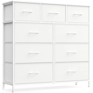 Atvilktņu komode 98.8x30x96.2 cm Balta tērauds Son