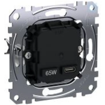 USB charger insert type 1xUSB C 65W PD MEG4366-013