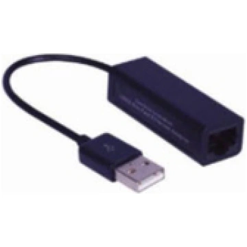 MicroConnect USB2.0 to Ethernet Black Plug and pla