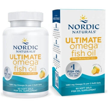 Nordic Naturals Ultimate Omega zivju želatīnā, 128