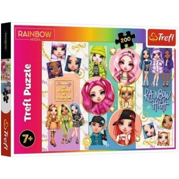 Trefl Puzzle 200 Przyjaźń Rainbow High TREFL