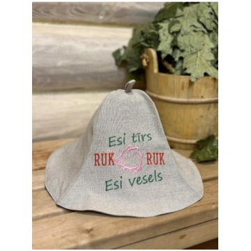 Lina pirts cepure ar izšuvumu [ESI TĪRS, ESI VESEL