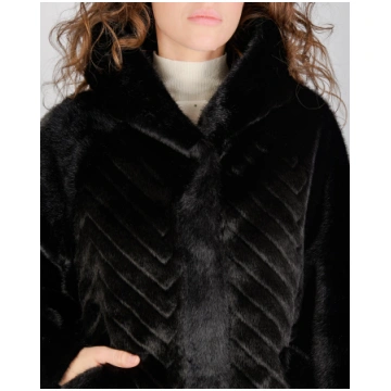 Bomber ecopelliccia ESODO - NERO / 3