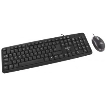 TITANUM TK106 keyboard Mouse included USB Black TT