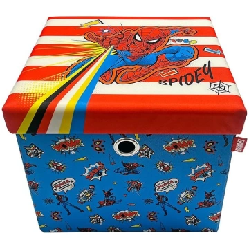 Spider-Man Ottoman Storage Box Foldable Square Toy