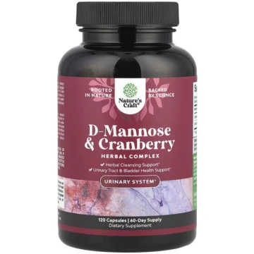 Nature's Craft, D-Mannose & Cranberry , 120 C