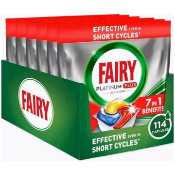 FAIRY Platinum Plus All In One Lemon Trauku Mazgāj