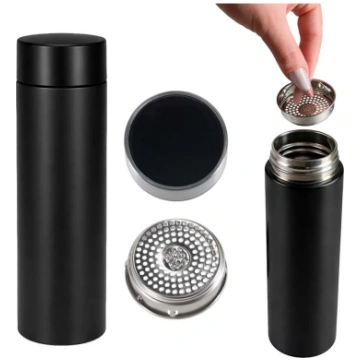 Viedais termoss ar LED displeju, melna, 500ml ikon
