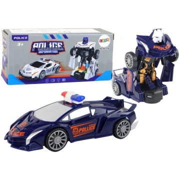 Leantoys Auto-Robots Policija Tumši Zils