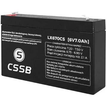 Cssb Akumulators Gēla 6v 7ah