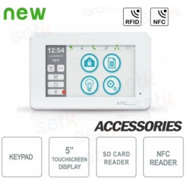 AMC Unika Touchscreen Keypad 5 inch keypad