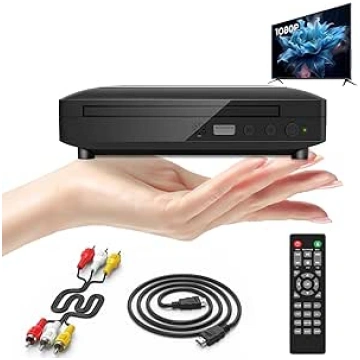Mini DVD atskaņotājs pārnēsājams televizoriem ar H