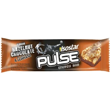Isostar Pulse batoniņš Hazelnut Chocolate Guarana 