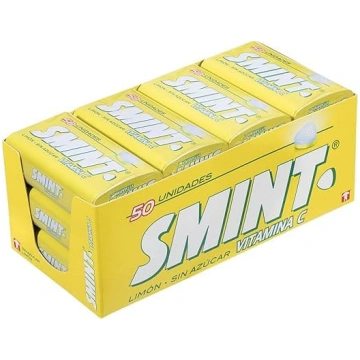 Smint Mints citronu karameļu tabletes bez cukura -