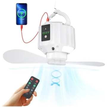 5200 mAh kempinga ventilators, mini USB ventilator