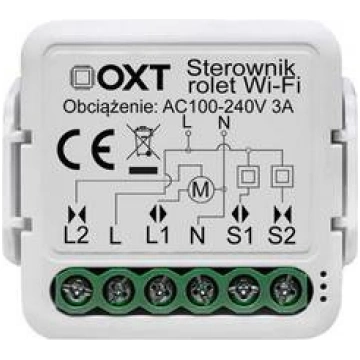 OXT mini WiFi rullīšu slēģu/žalūziju kontrolieris 